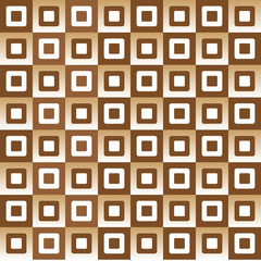 Geometric pattern with brown and white squares gradient effect
