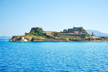 Fototapeta na wymiar Old fortress of Corfu island