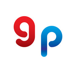 9p logo initial blue and red 