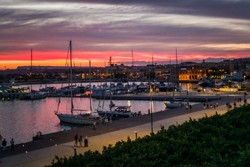 Sunset in Ortigia, Sicily