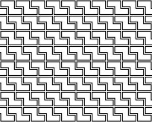 Vector modern abstract geometry tetris pattern. black and white seamless geometric background . subtle pillow and bed sheet design. creative art deco. hipster fashion print