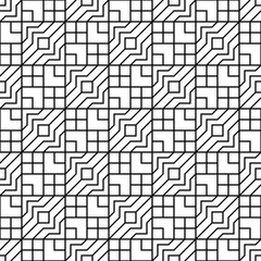 Abstract geometric black and white hipster fashion pillow square pattern