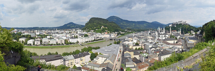 Obraz premium Panorama Salzburg / Österreich