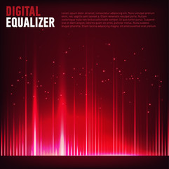 Digital equalizer. Vector illustration.