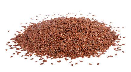 Flax seeds heap