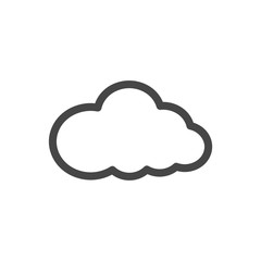 Cloud icon, vector illustration, Flat design style