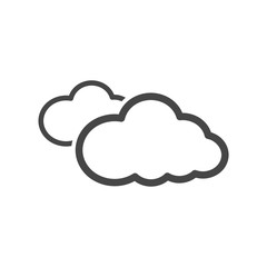 Cloud icon, vector illustration, Flat design style