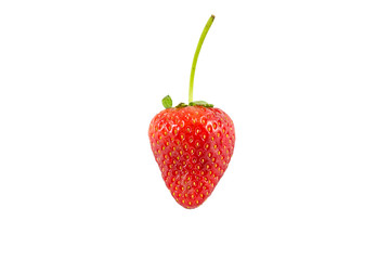 red strawberry isolate on white background
