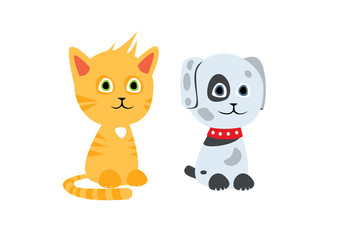 Cat and dog characters