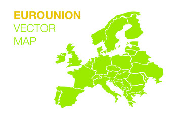Euro union map