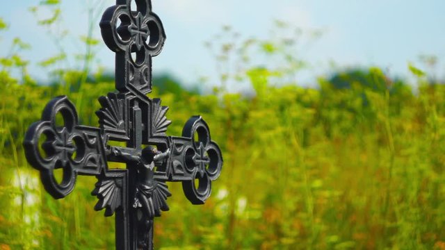 Iron cross crucifix