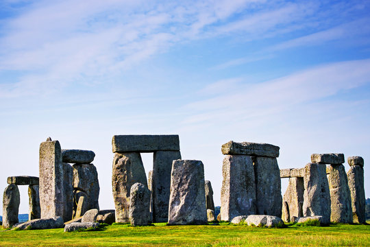Stonehenge in Wiltshire of Great Britain