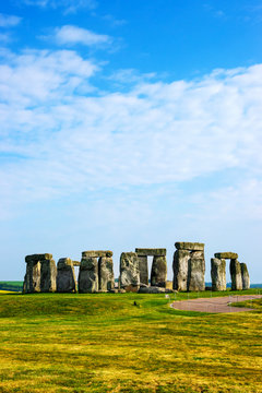 Stonehenge in Wiltshire of the Great Britain
