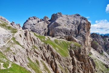 Felsformationen in der Rosengartengruppe