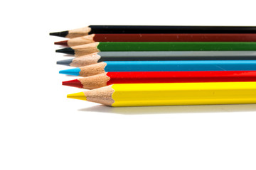 Colored pencils isolated
