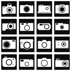 Camera icons set