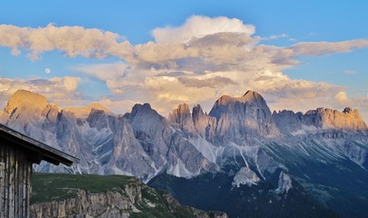 Blick auf den Rosengarten, Dolomiten