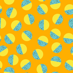 Geometric trendy 80s retro seamless pattern