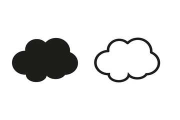 Clouds sky - vector icon.