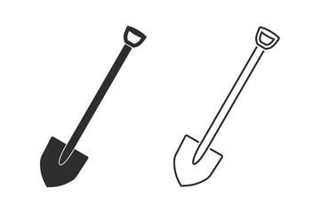 Shovel - vector icon.