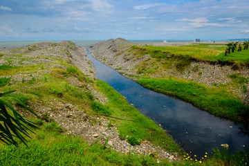 River flowing into the Black Sea