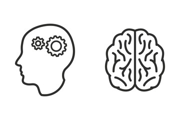 Brain - vector icon.