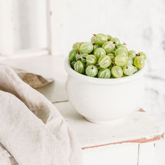 tasty summer berries on a wooden table. Fresh concept, fruits background
