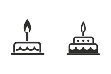 Cake - vector icon.