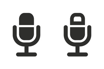 Microphone - vector icon.
