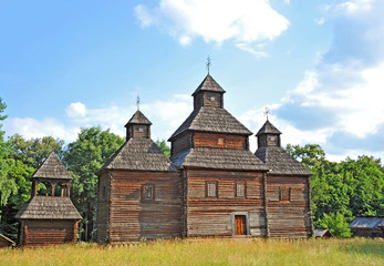 Fototapeta na wymiar Antique wooden church
