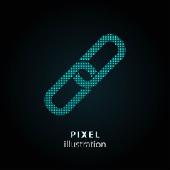 Link - pixel illustration.