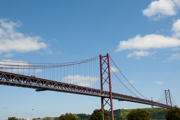 Fototapeta na wymiar 25 de Abril Bridge - Lisbon - Portugal