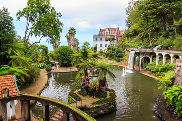 Fototapeta na wymiar Monte Palace Tropican Garden in Funchal, Madeira island, Portugal