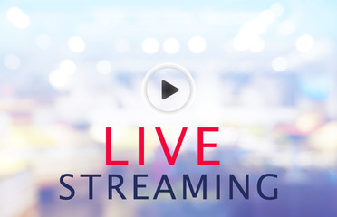 bokeh blur background LIVE STREAMING concept