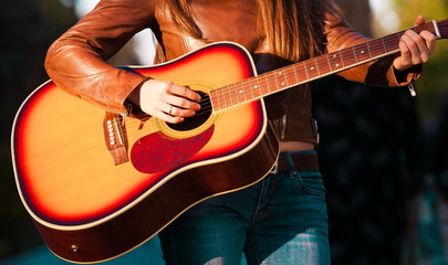 Guitar close up
