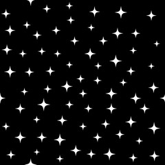 Star white seamless pattern