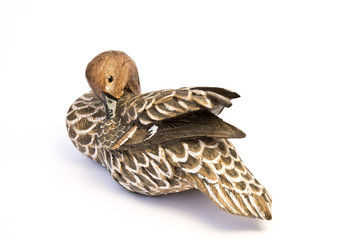 A China Porcelain Bird Duck Isolated 
