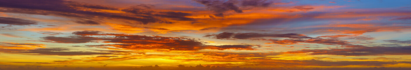 Panoramic photos of sky at sunset - Thailand