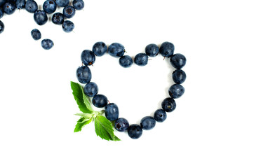 heart blueberry berries