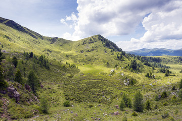 Landschaft in den wilden Nockbergen, Kärnten, Österreich