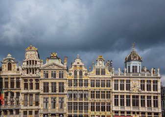 Typical houses at Grand Place, Brussels, Belgium
