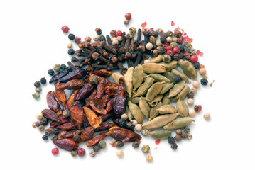 Spices beans (macro textures)