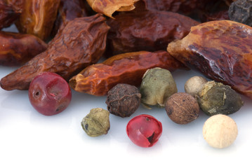 Spices beans (macro textures)