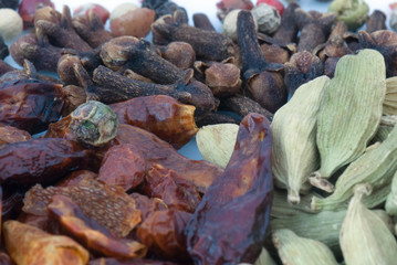 Spices beans (macro textures)