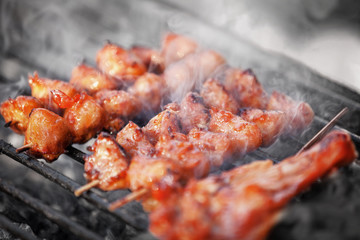 Fried Chicken shashlik - Thai food