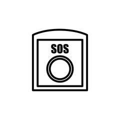 SOS button simple icon