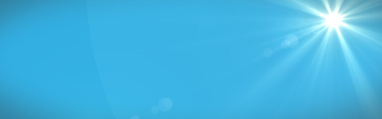 Obraz premium Sunny blue sky panorama