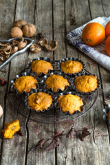 Obraz na płótnie Canvas Mini muffins with carrots