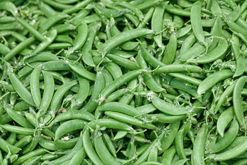 Green sweet peas - background