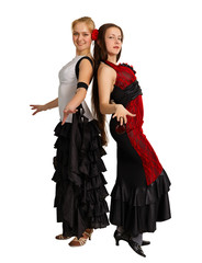 Two young girls - dancers